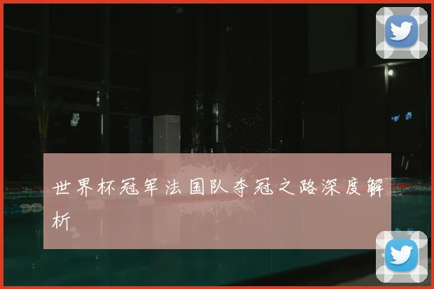 世界杯冠军法国队夺冠之路深度解析